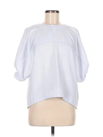 Pre-owned Prolōgue 3/4 Sleeve Blouse In White