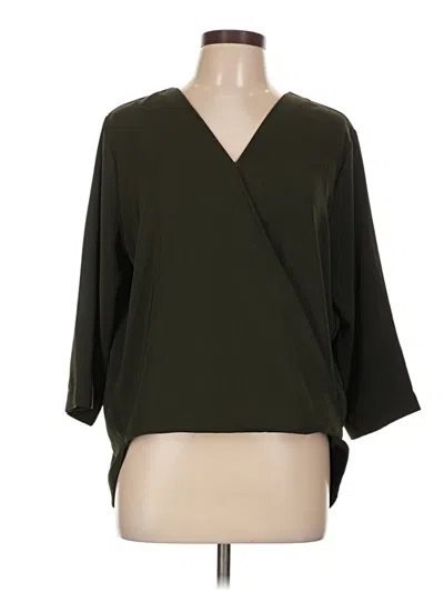 Pre-owned Prolōgue 3/4 Sleeve T-shirt In Green