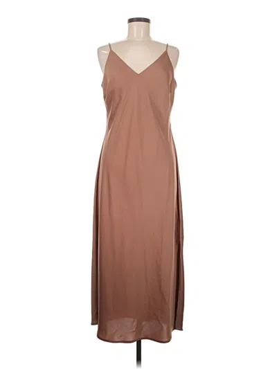 Pre-owned Prolōgue Casual Dress In Brown
