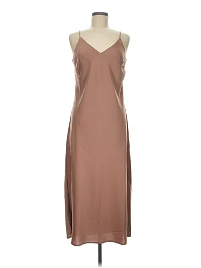 Pre-owned Prolōgue Casual Dress In Brown