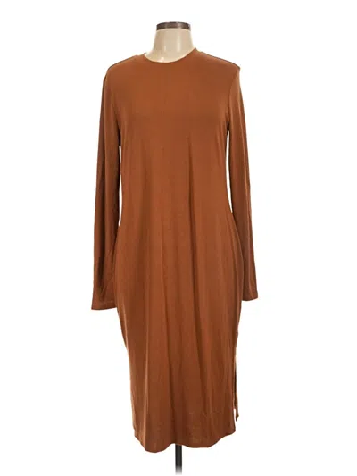 Pre-owned Prolōgue Casual Dress In Brown