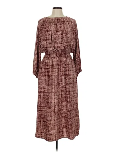 Pre-owned Prolōgue Casual Dress In Burgundy