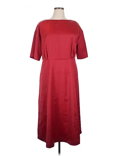 Pre-owned Prolōgue Casual Dress In Burgundy