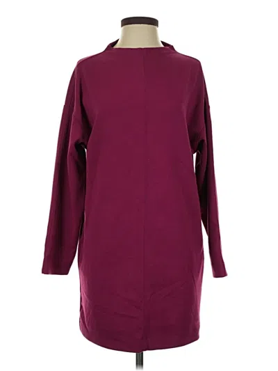 Pre-owned Prolōgue Casual Dress In Burgundy