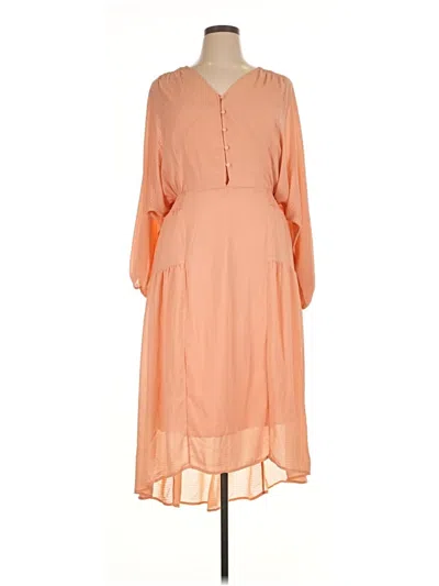 Pre-owned Prolōgue Casual Dress In Orange