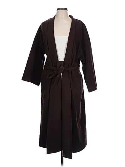 Pre-owned Prolōgue Coat In Burgundy