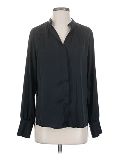 Pre-owned Prolōgue Long Sleeve Blouse In Black
