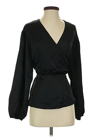 Pre-owned Prolōgue Long Sleeve Blouse In Black