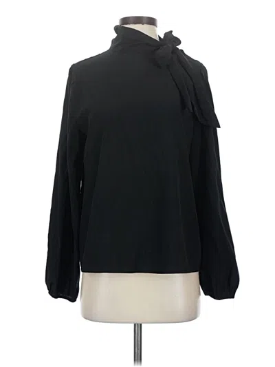 Pre-owned Prolōgue Long Sleeve Blouse In Black