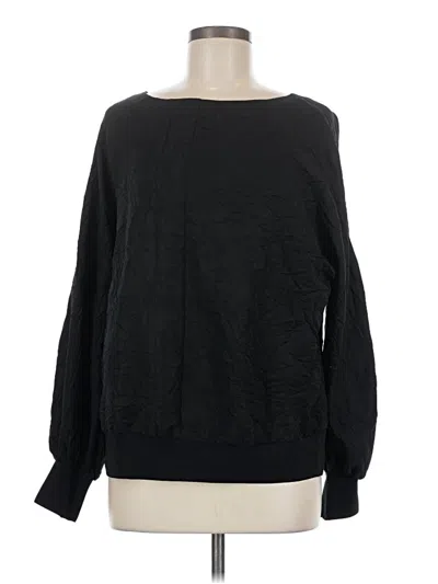 Pre-owned Prolōgue Long Sleeve Top Black Boatneck Tops