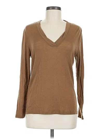 Pre-owned Prolōgue Long Sleeve T-shirt In Brown