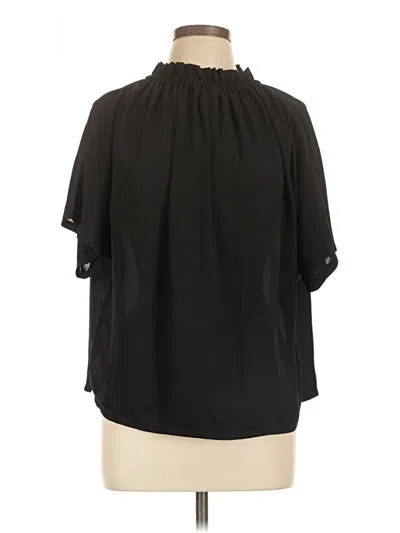 Pre-owned Prolōgue Short Sleeve Blouse In Black
