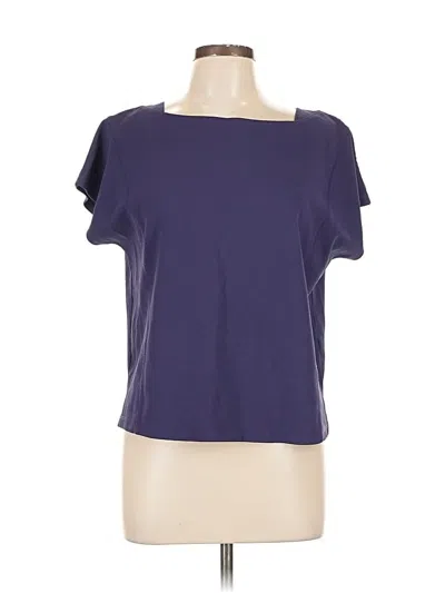 Pre-owned Prolōgue Short Sleeve Top Purple Scoop Neck Tops