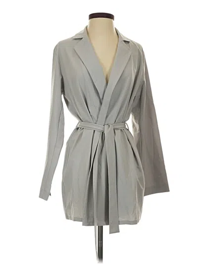 Pre-owned Prolōgue Trenchcoat In Gray