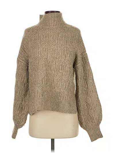 Pre-owned Prolōgue Turtleneck Sweater In Brown