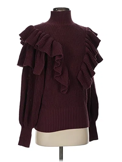 Pre-owned Prolōgue Turtleneck Sweater In Burgundy