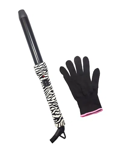 Proliss Unisex The Twister - 25mm Tourmaline-infused Ceramic Pro Curling Wand In White