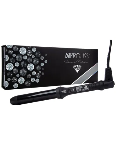 Proliss Unisex The Twister - 32mm Tourmaline-infused Ceramic Pro Curling Wand With Cool Tip - Diamon In White