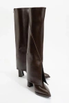 Prologue Shoes Aja Block Heel Convertible Knee High Boot In Multi