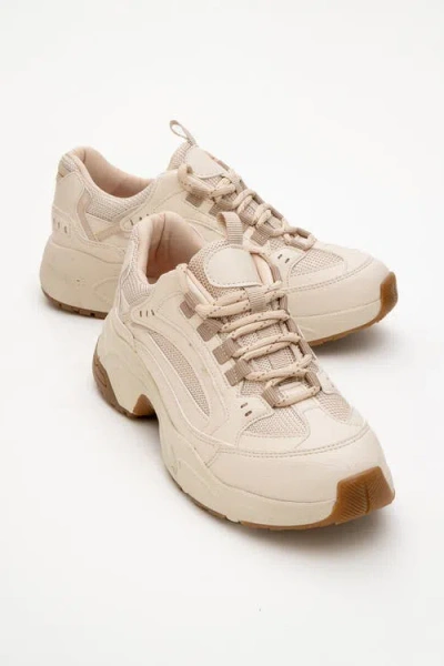 Prologue Shoes Bambi Printed Mesh Sneakers In Brown
