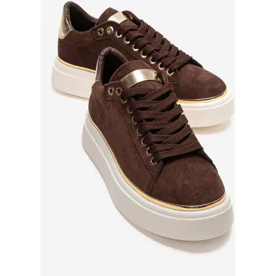Prologue Shoes Borena Platform Sneaker In Brown