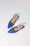 Prologue Shoes Brace Blue Mesh Flat Sandal