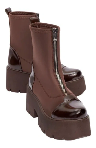 PROLOGUE SHOES PROLOGUE SHOES BRAY PATENT CHUNKY BOOT
