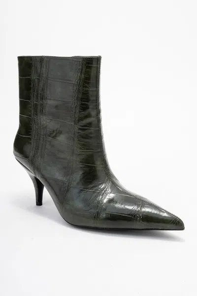 Prologue Shoes Brivelle Pointed Toe Boot In Green