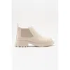 Prologue Shoes Cafune Patent Platform Boot In Neutral