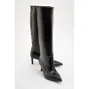 Prologue Shoes Cassandra High Heel Boot In Black