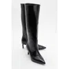 Prologue Shoes Cassandra High Heel Boot In Black