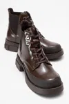Prologue Shoes Challo Combat Boot In Brown