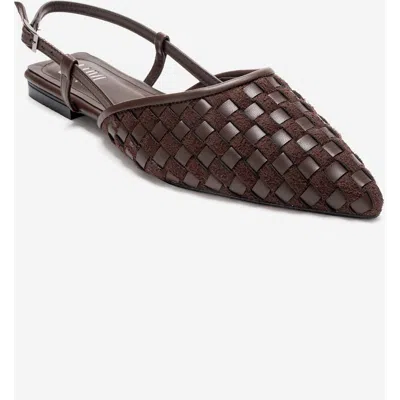 Prologue Shoes Chanda Pointed Toe Woven Sandal In Multi