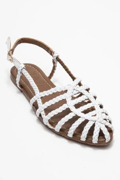 Prologue Shoes Claudia Slingback Sandal In White