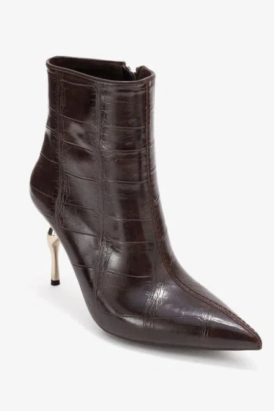 Prologue Shoes Crista Pointed Toe Bootie In Multi