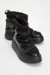 Prologue Shoes Dila Fur Lined Boot In Black