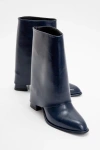 Prologue Shoes Ellas Chunky Heel Boot In Blue