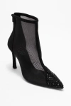 Prologue Shoes Farella Mesh Embellished Back-zip Bootie In Multi