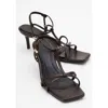 Prologue Shoes Gibson Stiletto Sandal In Brown