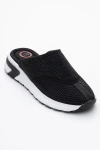 Prologue Shoes Glea Mesh Rhinestone Mules In Black