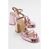 Prologue Shoes Heas Platform Sandal In Pink