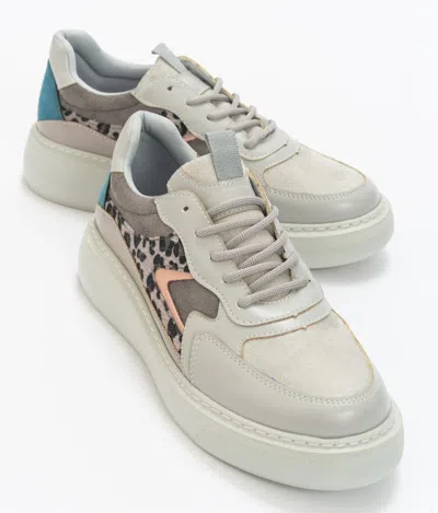 Prologue Shoes Ida Platform Fashion Sneakers In Gray