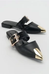 Prologue Shoes Jenni Buckled Slide In Black