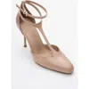 Prologue Shoes Jon T Strap Pump In Brown