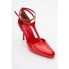 Prologue Shoes Jon T Strap Pump In Red