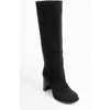 Prologue Shoes Josette Block Heel Knee High Boot In Multi
