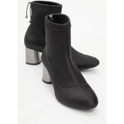 Prologue Shoes Landes Scuba Block Heel Boot In Black