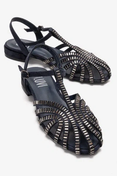 Prologue Shoes Lavina Embellished Sandal In Black