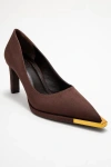 Prologue Shoes Liora Pointed Toe Pump In Brown