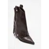 Prologue Shoes Lola Zip Pointed Toe Heel Boot In Multi
